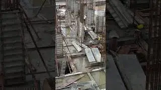 Columns Reinforcement And MIVAN Shuttering Work View #construction #civilengineering #engineering