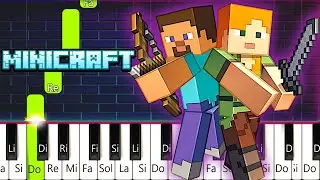 Mice on Venus - Minecraft  -  🎹 Piano Tutorial F&aacute;cil / EASY
