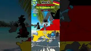 What if Germany annexed its Neighbours 2x? #viralvideo #geography #countryballs #mapping