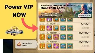Power VIP during MORE THAN GEMS event - Rise of Kingdoms (ROK)