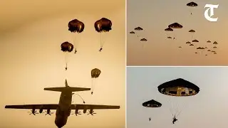 Watch Indian Army conduct airborne exercise in peninsular India
