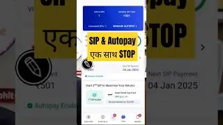 SIP and Autopay Stop in Mutual Fund #mutualfundsip #angelone #ytshorts #sipstop