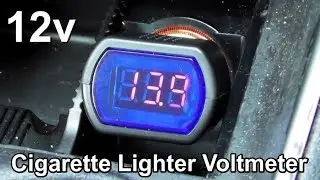 Car Battery Tester - 12 Volt Cigarette Lighter Voltmeter