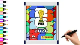 COMO DIBUJAR A PANINI STICKERS PACK  FIFA WORLD CUP 2026