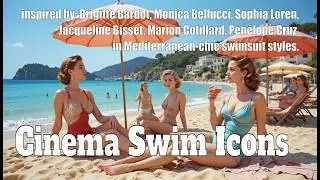 European Film Icons WOW in Swimsuit Fashion!