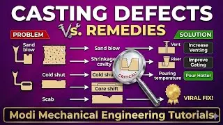 CASTING DEFECTS | HOT TEAR , MISRUN , RAT TAIL , COLD SHUT , GAS DEFECTS , SHRINKAGE CAVITY & MORE .
