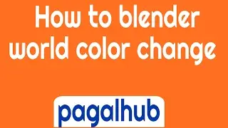 How To Blender World Color Change Real Time