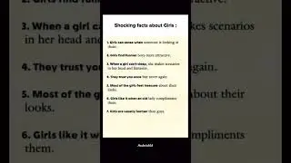 Shocking Psychology Facts About Girls 😳