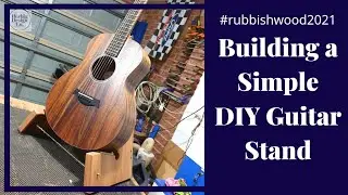 DIY Scrapwood Guitar Stand. #rubbishwood21