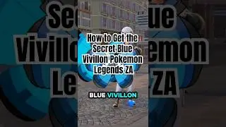 How to Get the Secret Blue Vivillon Pokemon Legends ZA #pokemon #pokemonchannel #pokemonza #gaming