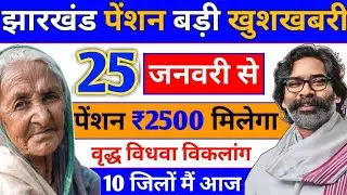 21 जनवरी को 2500 मिलेगा इन जिलों में ✅ | vridha vidhwa viklang pension | pension 2500 kab milega