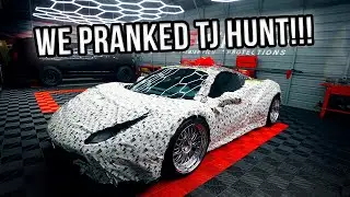 Ferrari Ти Джея Ханта полностью покрыто защитной пленкой &mdash; рождественская шутка
