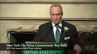 NYC Police Commissioner Ray Kelly inducted into the Irish America Hall of Fame