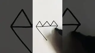 Easy trick to draw a Diamond 💎 #art #drawings #viral