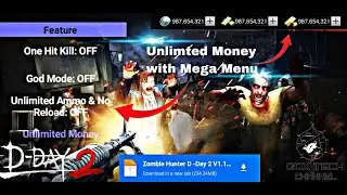 Zombie Hunter D-Day 2 Mod Mega Menu Apk || Unlimited money & ammo || v 1.1.8 || 100% working mod apk