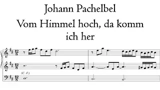Pachelbel - Vom Himmel hoch, da komm ich her - Klais organ, Braunschweig, Hauptwerk