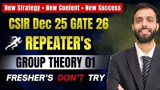 Group Theory 01 | Repeater's - Special📚 New Content  New Success CSIR NET IIT GATE