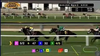 Nothingbutflowers, trained by Jeff Greenhill, wins the Ellen's Lucky Star Stakes at Indiana Grand