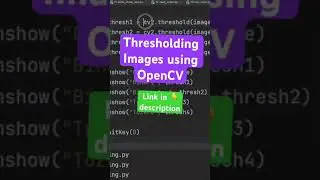 Thresholding Images