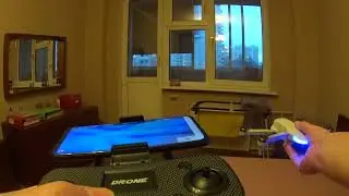 Тестирование квадрокоптера Mini s6s в помещении