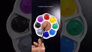 Brown VS Primary Colors #colormixing #colorwinka #primarycolor