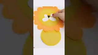 Lion Craft | Easy Paper Craft #shorts #craft #easycraft #5minutecraft