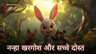  नन्हा खरगोश और सच्चे दोस्त🐰🌳 || Little Rabbit and True Friends #kidscartoon#bedtimestory#moralstory