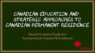 National Occupation Classification Very Important for Canadian PR & Settlement