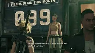 Final Fantasy VII Remake Intergrade (PC) Story Cutscene #93 - Katie and the Fiends Slain Board