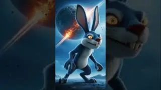 Ice Age Collision Course Blue Rabbit Monster