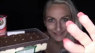 ASMR po polsku * Tiramisu i kawka * Eating sounds * Szept