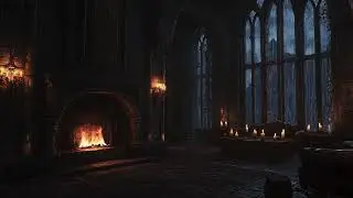 Rain on Towering Castle Windows &ndash; Deep Sleep & Focus Ambience
