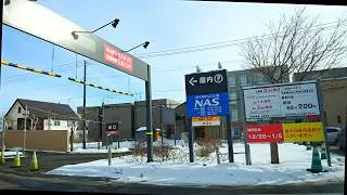 イオン西町店 屋内駐車場：入口～屋上 [ 札幌市 4K/60fps 車載動画 2024] 旧西友 西町店