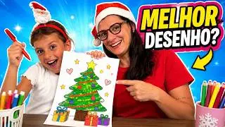 Desafio de Desenho de Natal 🎄🎨 Quem fez o melhor desenho?