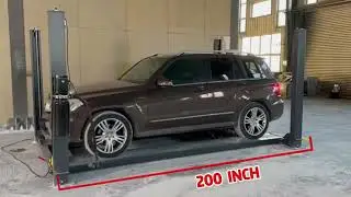 KATOOL Heavy Duty Four Post Lift 4H850 Car Lift 4 Post Parking Video