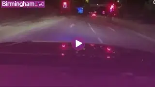 Watch Birmingham learner driver high on cannabis speed away from police at 110mph