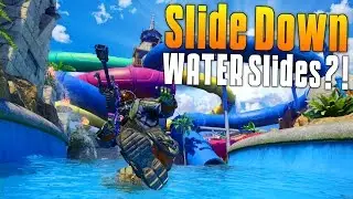 Slide Down Water Slides On CoD BO3?! New Awakening DLC Gameplay! (Splash, Skyjacked, Gauntlet, Rise)