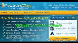 Make Money Online For Free With RewardingWays.com