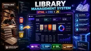 📚💻Part-2 Library Management System Using HTML, CSS & JavaScript | Complete Web Development Project.