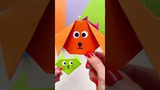 Cat & Dog Origami 🐱🐶 Easy Paper Craft for Children 🤩