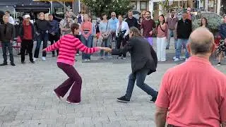 Swing in the Square 2025 - Lindy Hop demo