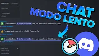 Como Criar e Configurar Comando de Slowmode Modo Lento no Discord