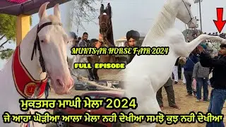 ਦੇਖੋ ਮੁਕਤਸਰ ਦਾ ਮਸ਼ੂਰ ਘੋੜੀਆ ਆਲਾ ਮੇਲਾ ਪਹੁੰਚੇ ਨਾਮਵਾਰ ਘੋੜੇ | Muktsar Horse Fair 2024 |Muktsar Maghi Mela