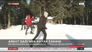 GEREDE ARKUT DAĞI KAYAK MERKEZİ TRT HABER CANLI YAYININDA