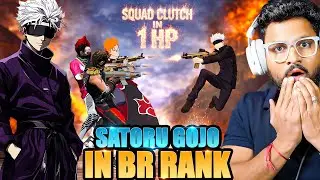 SATURO GOJO 1 HP CLUTCH 😱 Record On Live आजा Noob Ansh BR Rank में !! 😤