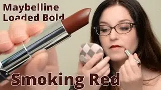 Обзор Maybelline Loaded Bold в оттенке Smoking Red и 12-часовой тест на стойкость | CORRIE V