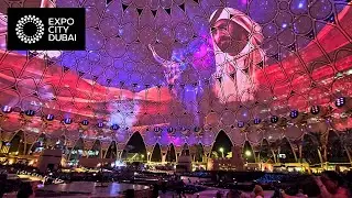 AMAZING LIGHT SHOW AT EXPO CITY DUBAI | OUSHA THE POET THEME | AL WASL DOME