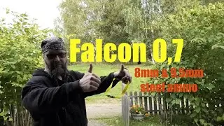 Falcon 0,7 Slingshot Latex & 8mm and 9,5mm steel & 25-10 taper