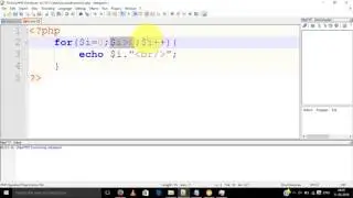 PHP Tutorial 5 - For loop with example