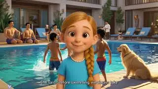 Larcie Learns Pool Manners | How to Be a Good Pool Buddy
